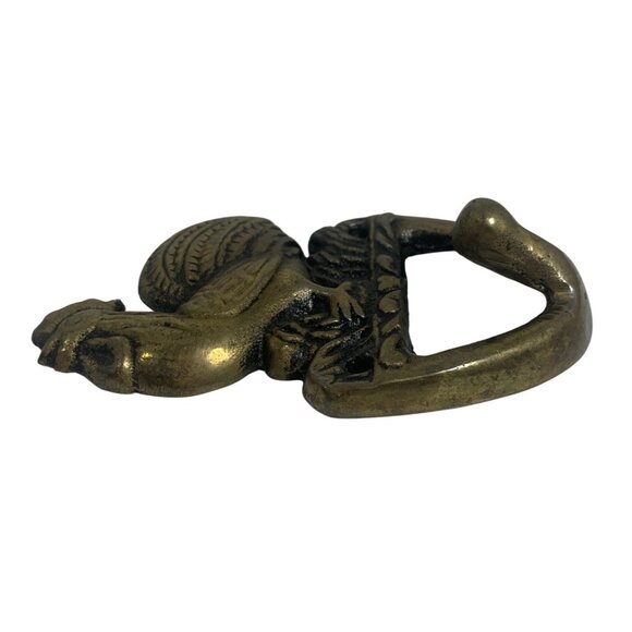 VTG Rooster Solid Brass Wall-Mounted Single Hook Hanger For Towel Coat Hat - Picture 5 of 7